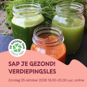 Sap je gezond! Verdiepingsles + 7 daagse challenge
